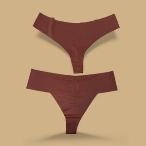 Bundle Thongs Skims Size 2X Saffron Naked Panty Thong Soft Panties NWT